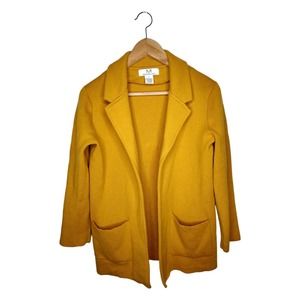 Magaschoni Wool Blend Open Front Sweater Blazer Size S